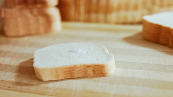 Brown Bread Cut in Slices