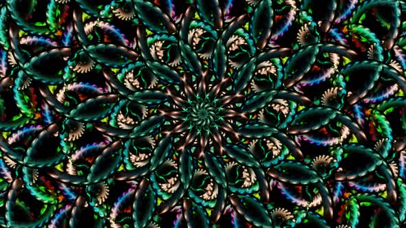 Pulsation of an Abstract Pattern of Endless Animation