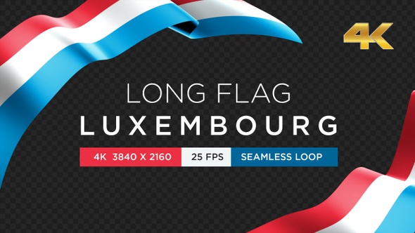 Long Flag Luxembourg