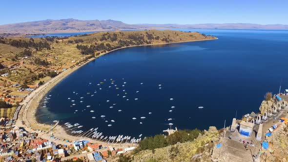 Copacabana on Lake Titicaca in Bolivia