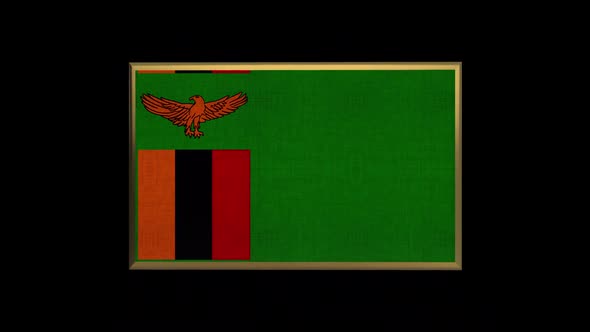 Zambia 3D Flag