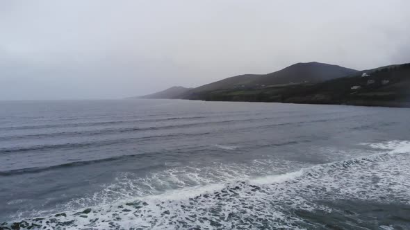 Beautiful Inch Beach at Dingle Peninsula – Aerial View