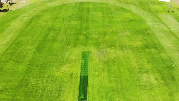 Aerial View of an Oval in Australia