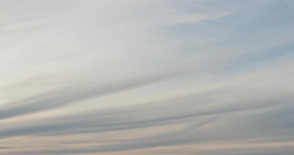 Background of Spindrift Clouds on Evening Sky