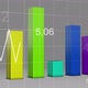 Volatile Market Multi Color Chart Bar Statistic 3D Loop	 - VideoHive Item for Sale