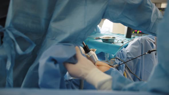 Laparoscopic Surgery in Hospital