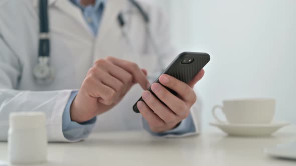 Doctor Using Smartphone