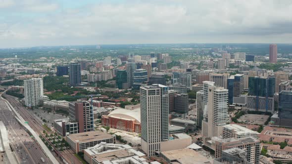 Aerial View of Downtown Panorama