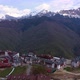 Aerial View of Rosa Khutor Ski Resort on a Cloudy Day - VideoHive Item for Sale