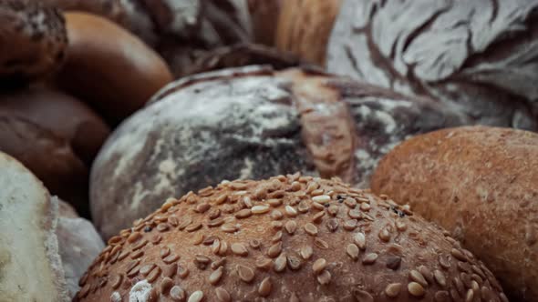 Freshly Baked Natural Bread is on the Kitchen Table