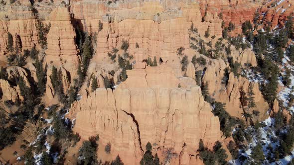 Aerial of the rugged landscape of southern Utah