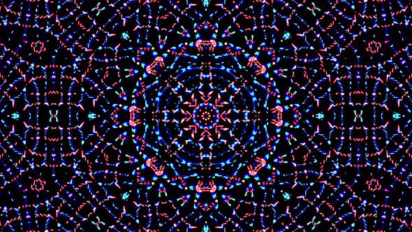 Bright abstract light governing full color, kaleidoscope