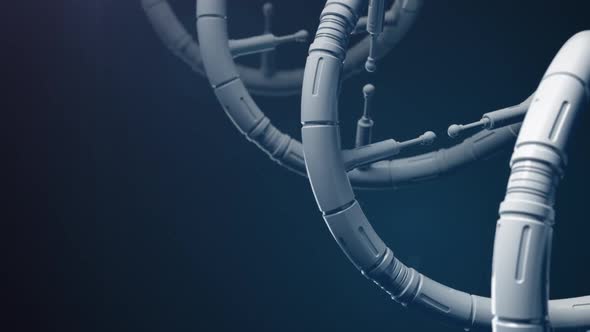 an abstraction on technology and artificial intelligence, robot DNA alt