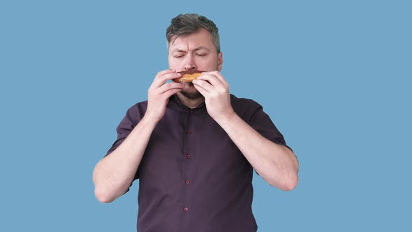 Dessert Man Pastry Lover Funny Guy Snack Gif Loop