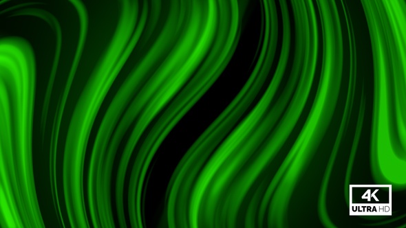 Abstract Twisted Green Color Trendy Liquid Wavy Background Looped V3