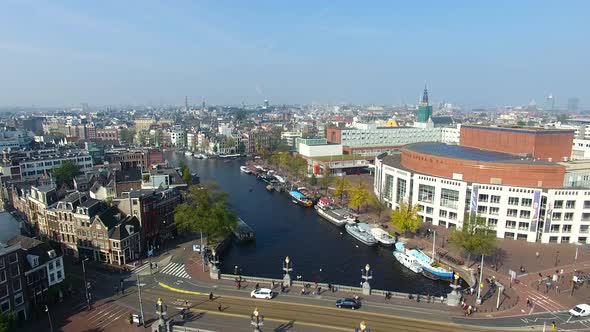 Bridges of Amsterdam, view from above