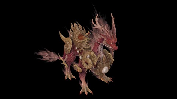 Chinese Dragon Idle 1