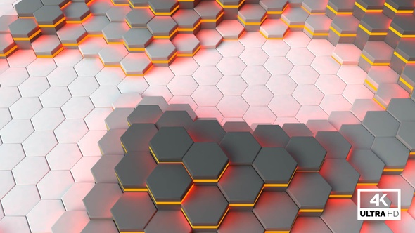 Abstract Hexagon Background V5 Seamlessly Looping