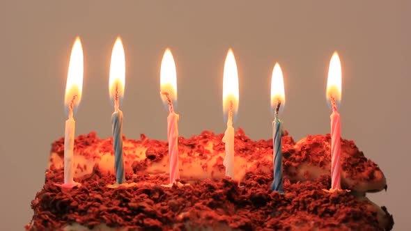 Birthday Candles on Cake