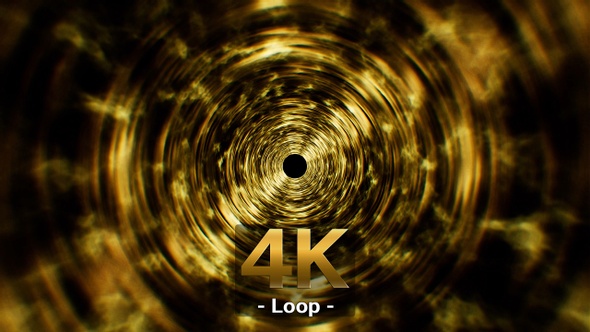 Gold Vortex Background 4K Loop