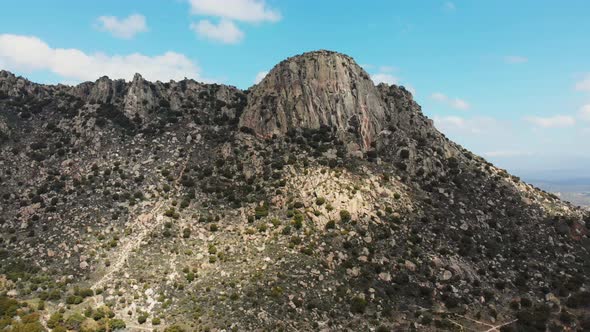 Amazing view of rough mountain