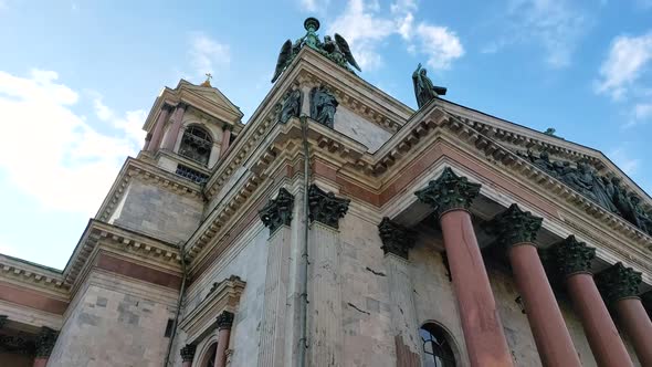 Famous Church Saint Isaac's Cathedral in St