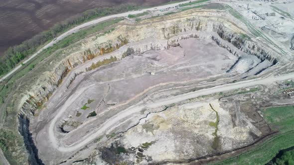 Aerial View of a Granite Quarry