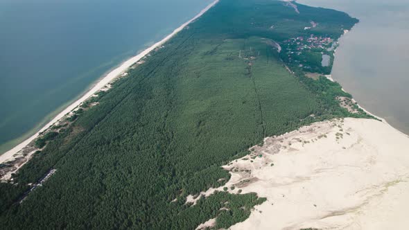 Curonian Spit Aerial View