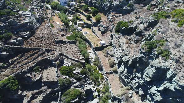 Village of Seralia on the island of Sifnos in the Cyclades in Greece