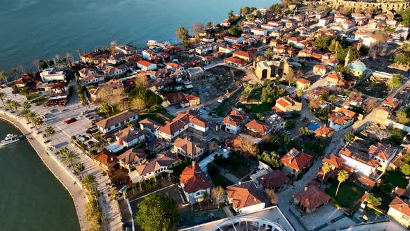 Aerial Footage of the Antique City Side, Turkey 4 K