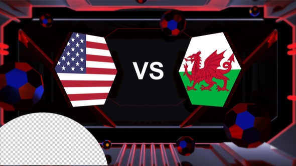 Usa Vs Wales Football World Cup Qatar 2022 Vs Card Transition