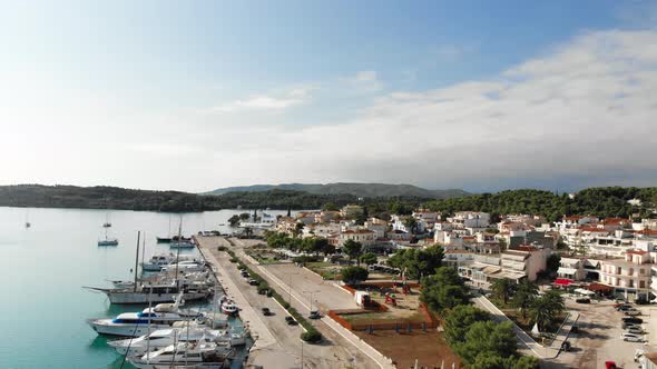 Aerial shot of Porto Cheli