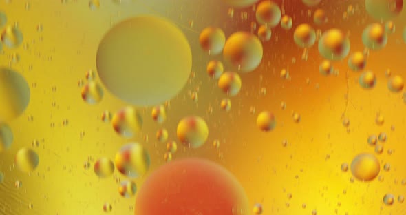 Fantastic Structure of Colorful Bubbles. Chaotic Motion. Abstract Background