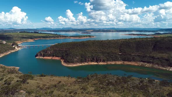 Capitolio lagoon tourism landmark at Minas Gerais state Brazil.