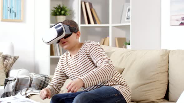 Child Experiencing VR Goggles