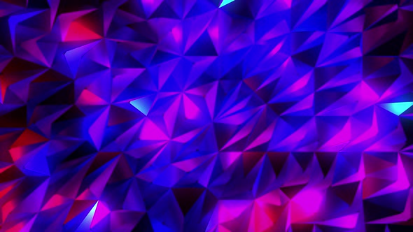 Red and Blue Triangle background Loop - Modern Abstract animated background VJ loop