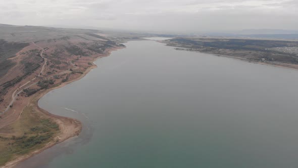 Aerial view of Tbilisi Sea, Autumn 