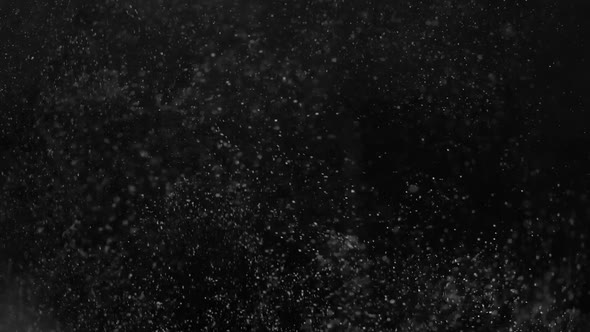 Bubbles Water on a Black Background. Close Up