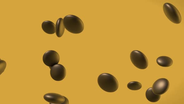 3d Chocolate Candies Falling on Light Background
