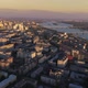 Aerial Video of a Beautiful Peaceful Evening City on the River - VideoHive Item for Sale