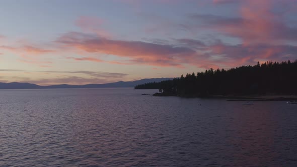 4K Sunset At The Lake