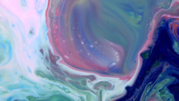 Liquid Colorful Paint Pattens Mix In Slow Motion 21