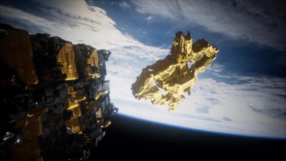 Alien Spaceship Armada Nearing Earth alt