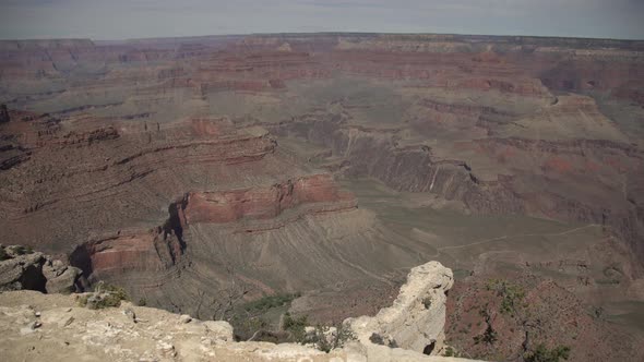 Valley with cliffs at Grand Canyon