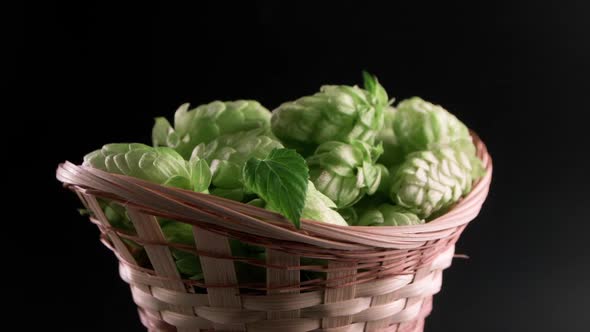 Hops In A Wicker Basket