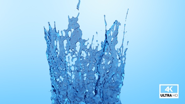 Blue Water Crown Splash And Falling Down alt