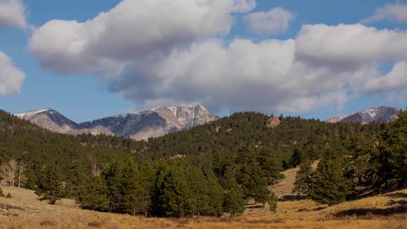 Time Lapse of clouds above the Rocky Mountains