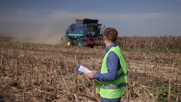 Farmer Controls Harvesting