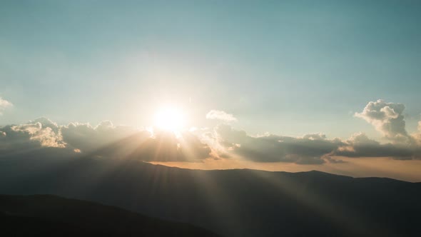 Sunset sky timelapse