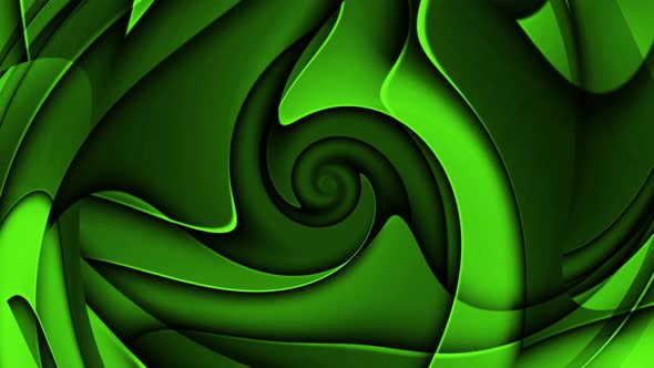 Green Color Twirl Background Animation